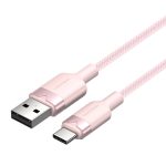 Vention USB-A 2.0/M -> USB-C/M, 1m,(pink,3A), kábel
