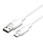 Vention USB-A 2.0/M -> USB-C/M, 1m,(fehér,3A), kábel