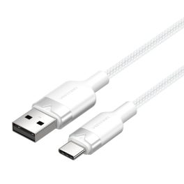 Vention USB-A 2.0/M -> USB-C/M, 1m,(fehér,3A), kábel