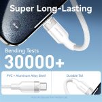 Vention USB-A 2.0/M -> USB-C/M, 2m,(fehér,6A), kábel