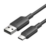 Vention USB-A 2.0/M -> USB-C/M, 2m,(fekete), kábel