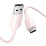 Vention USB-A 2.0/M -> USB-C/M, 1m,(pink), kábel