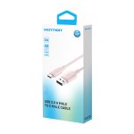Vention USB-A 2.0/M -> USB-C/M, 1m,(pink), kábel