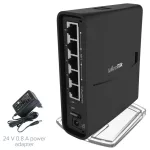 MikroTik RBD52G-5HacD2HnD-TC hAP ac2 L4 5xGbE LAN port Dual-Band Vezeték nélküli router