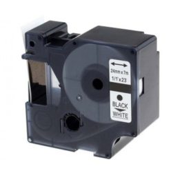   Utángyártott DYMO D1 D53713 24mm x 7m fehér-fekete #S0720930