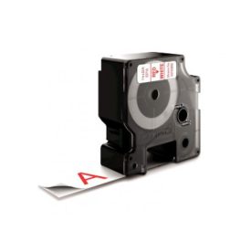   Utángyártott DYMO D1 D53715 24mm x 7m fehér-piros #S0720950