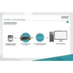 DIGITUS DA-70156 USB 2.0 Type-A soros átalakító