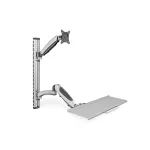 DIGITUS DA-90354 flexibilis monitor VESA 100x100 + billentyűzet tartó konzol fali munkaállomás