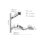 DIGITUS DA-90354 flexibilis monitor VESA 100x100 + billentyűzet tartó konzol fali munkaállomás