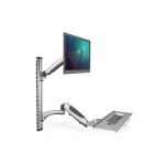 DIGITUS DA-90354 flexibilis monitor VESA 100x100 + billentyűzet tartó konzol fali munkaállomás