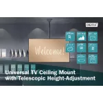 DIGITUS DA-90421 Teleszkópos univerzális fekete TV mennyezeti tartó
