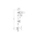 DIGITUS DA-90438 C-bilincses/gyűrűs univerzális VESA 75/100 2-es fekete függőleges monitor tartó állvány