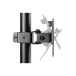 DIGITUS DA-90438 C-bilincses/gyűrűs univerzális VESA 75/100 2-es fekete függőleges monitor tartó állvány