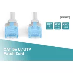 DIGITUS DK-1512-010 Cat.5e U/UTP PVC 1m szürke patch kábel
