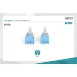 DIGITUS DK-1512-010 Cat.5e U/UTP PVC 1m szürke patch kábel