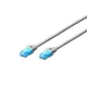 DIGITUS DK-1512-100 Cat.5e U/UTP PVC 10m szürke patch kábel