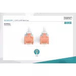 DIGITUS DK-1612-010 Cat.6 U/UTP PVC 1m szürke patch kábel