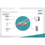 DIGITUS DK-1612-100 Cat.6 U/UTP PVC 10m szürke patch kábel