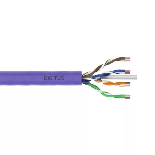 DIGITUS DK-1613-VH-305 Cat.6 U/UTP 250MHz Eca LSZH 305m lila fali kábel