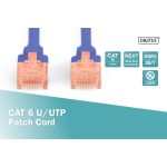 DIGITUS DK-1617-0025/B Cat.6 U/UTP LSZH 0,25m kék patch kábel