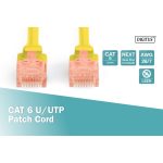 DIGITUS DK-1617-0025/Y Cat.6 U/UTP LSZH 0,25m sárga patch kábel