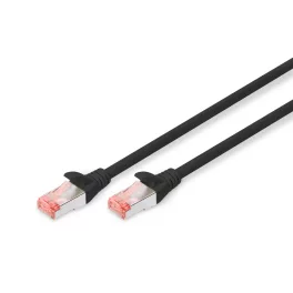   DIGITUS DK-1644-010/BL Cat.6 S/FTP LSZH 1m fekete patch kábel
