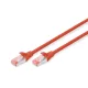 DIGITUS DK-1644-010/R Cat.6 S/FTP LSZH 1m piros patch kábel