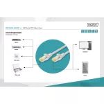 DIGITUS DK-1644-A-030 Cat.6A S/FTP LSZH 3m szürke patch kábel