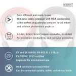DIGITUS DK-SCEC64-0050 Solar 4mm 1500V DC XLPO napelemes kültéri kábelhosszabbító MC4 csatlakozóval 5m
