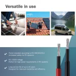 DIGITUS DK-SCEC64-0050 Solar 4mm 1500V DC XLPO napelemes kültéri kábelhosszabbító MC4 csatlakozóval 5m