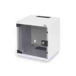   DIGITUS DN-10-05U-1 10 6U 330x312x300mm üvegajtós szürke fali rack szekrény