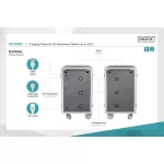DIGITUS DN-45002 30 töltőállomásos (max. 15,6"") tablet és notebook mobil töltőszekrény
