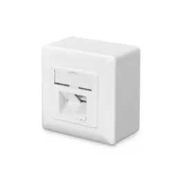  DIGITUS DN-9006-N Cat.6 Modulo50 dupla falon kívüli aljzat 2xRJ45 árnyékolt csatlakozóval