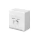 DIGITUS DN-9006-N Cat.6 Modulo50 dupla falon kívüli aljzat 2xRJ45 árnyékolt csatlakozóval