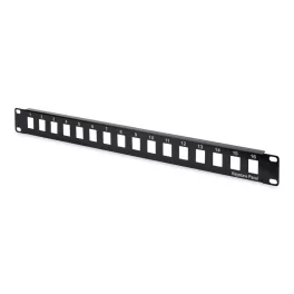   DIGITUS DN-91400 19 1U 16port fekete moduláris üres patch panel