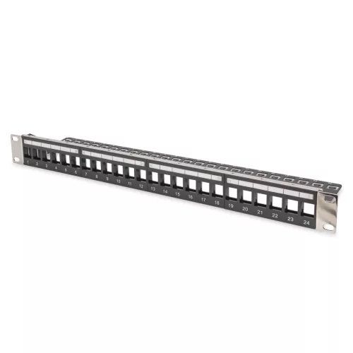 DIGITUS DN-91411-LF 19 1U 24port ABS moduláris üres patch panel
