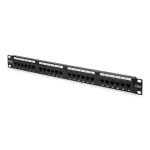 DIGITUS DN-91524U 19" 1U 24port Cat.5e fekete árnyékolatlan Patch Panel