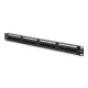 DIGITUS DN-91524U 19" 1U 24port Cat.5e fekete árnyékolatlan Patch Panel
