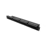 DIGITUS DN-91524U 19" 1U 24port Cat.5e fekete árnyékolatlan Patch Panel