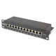 DIGITUS DN-91612S Cat.6 12port asztali fekete árnyékolt patch panel