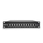DIGITUS DN-91612S Cat.6 12port asztali fekete árnyékolt patch panel