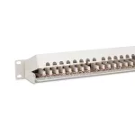 DIGITUS DN-91624S 19 1U 24port Cat.6 kompakt szürke árnyékolt patch panel