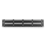 DIGITUS DN-91648U 19 2U 48port Cat.6 kompakt fekete árnyékolatlan patch panel
