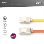 DIGITUS DN-93615 Cat.6A árnyékolt szerszám nélkül szerelhető Keystone Jack