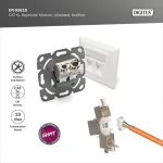 DIGITUS DN-93615 Cat.6A árnyékolt szerszám nélkül szerelhető Keystone Jack