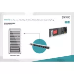 DIGITUS DN-95402 19 1U rack alumínium 7xSchuko dugaljas kapcsolós hálózati elosztó