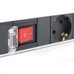DIGITUS DN-95402 19 1U rack alumínium 7xSchuko dugaljas kapcsolós hálózati elosztó