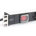 DIGITUS DN-95402 19 1U rack alumínium 7xSchuko dugaljas kapcsolós hálózati elosztó