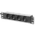DIGITUS DN-95402 10" 1U PDU 230V 16A 4x Schuko aljzat CEE7/7 csatlakozó hálózati 2m elosztósor