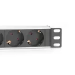 DIGITUS DN-95402 10" 1U PDU 230V 16A 4x Schuko aljzat CEE7/7 csatlakozó hálózati 2m elosztósor